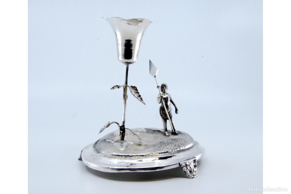 Antig&uuml;edades: Palillero de plata - Ind&iacute;gena - Foto 5