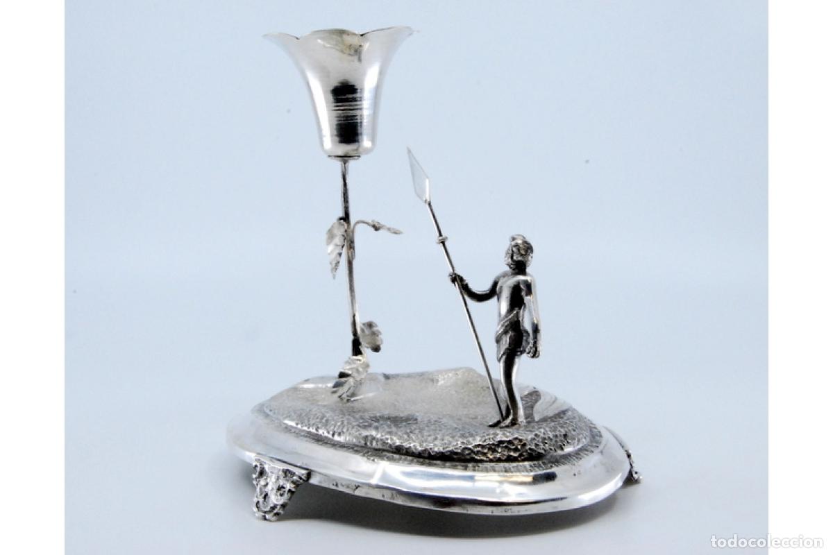 Antig&uuml;edades: Palillero de plata - Ind&iacute;gena - Foto 6