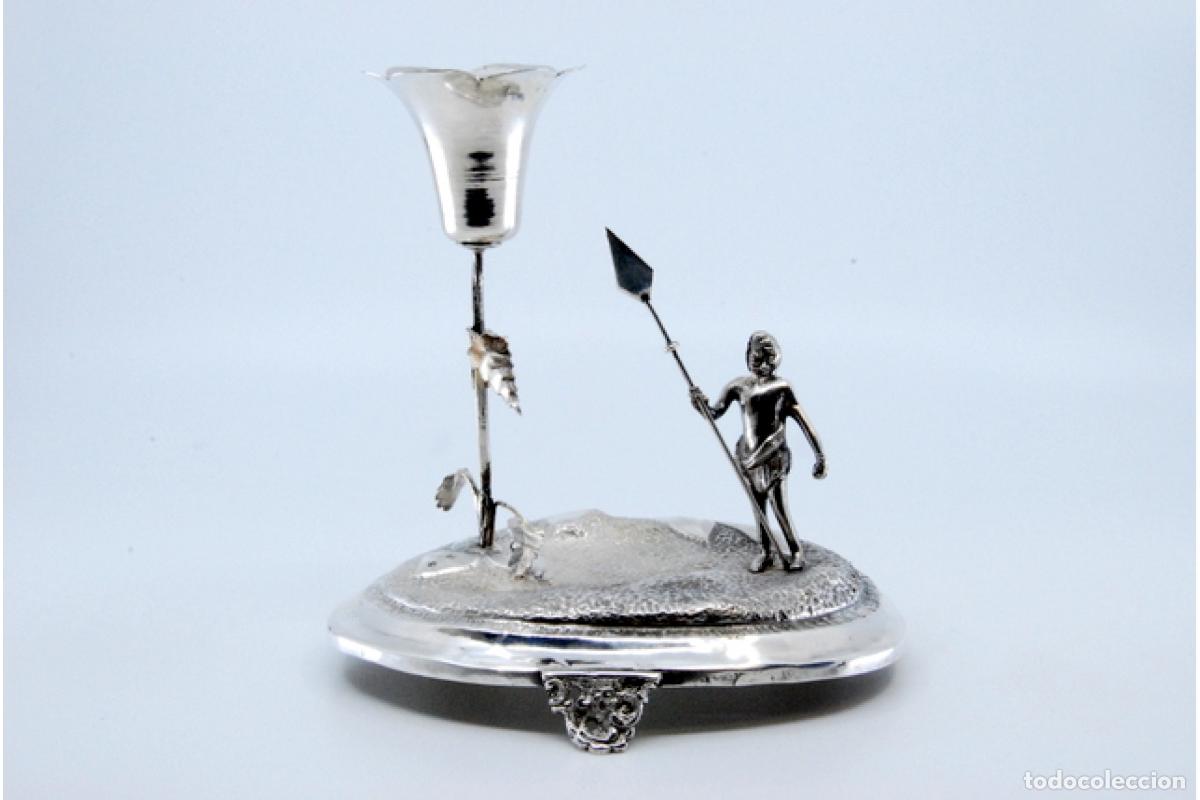 Antig&uuml;edades: Palillero de plata - Ind&iacute;gena - Foto 7