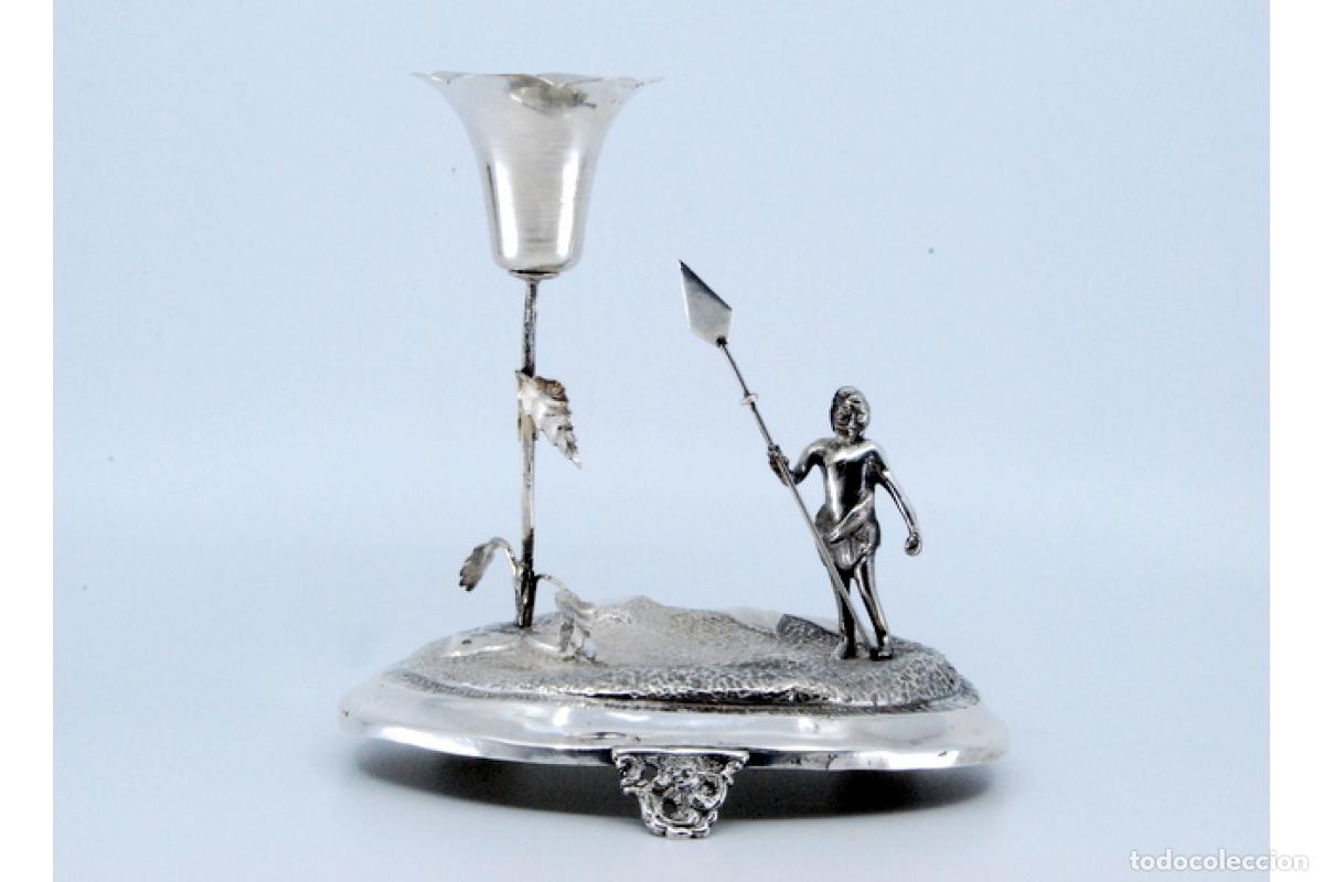 Antig&uuml;edades: Palillero de plata - Ind&iacute;gena - Foto 8
