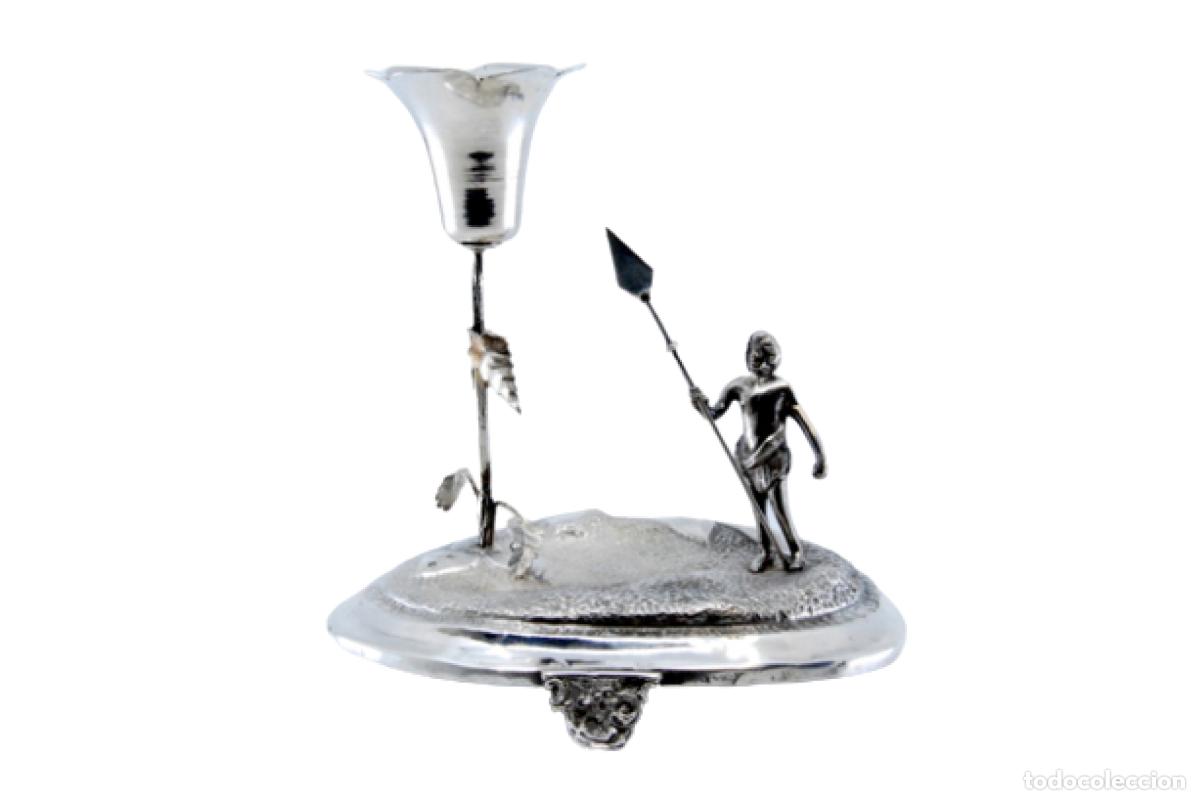 Antig&uuml;edades: Palillero de plata - Ind&iacute;gena - Foto 1
