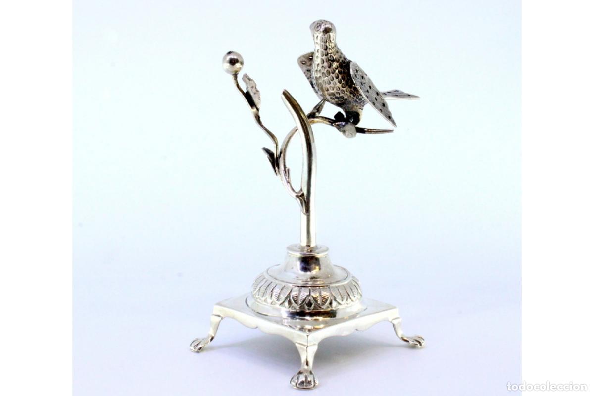 Antig&uuml;edades: Palillero de plata - P&aacute;jaro - Foto 3