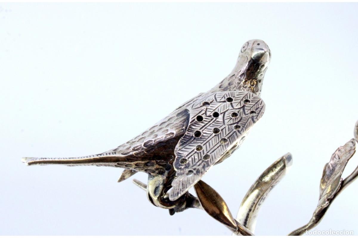 Antig&uuml;edades: Palillero de plata - P&aacute;jaro - Foto 6