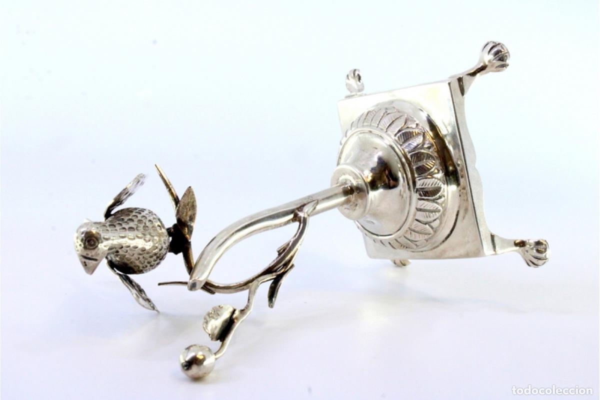 Antig&uuml;edades: Palillero de plata - P&aacute;jaro - Foto 7