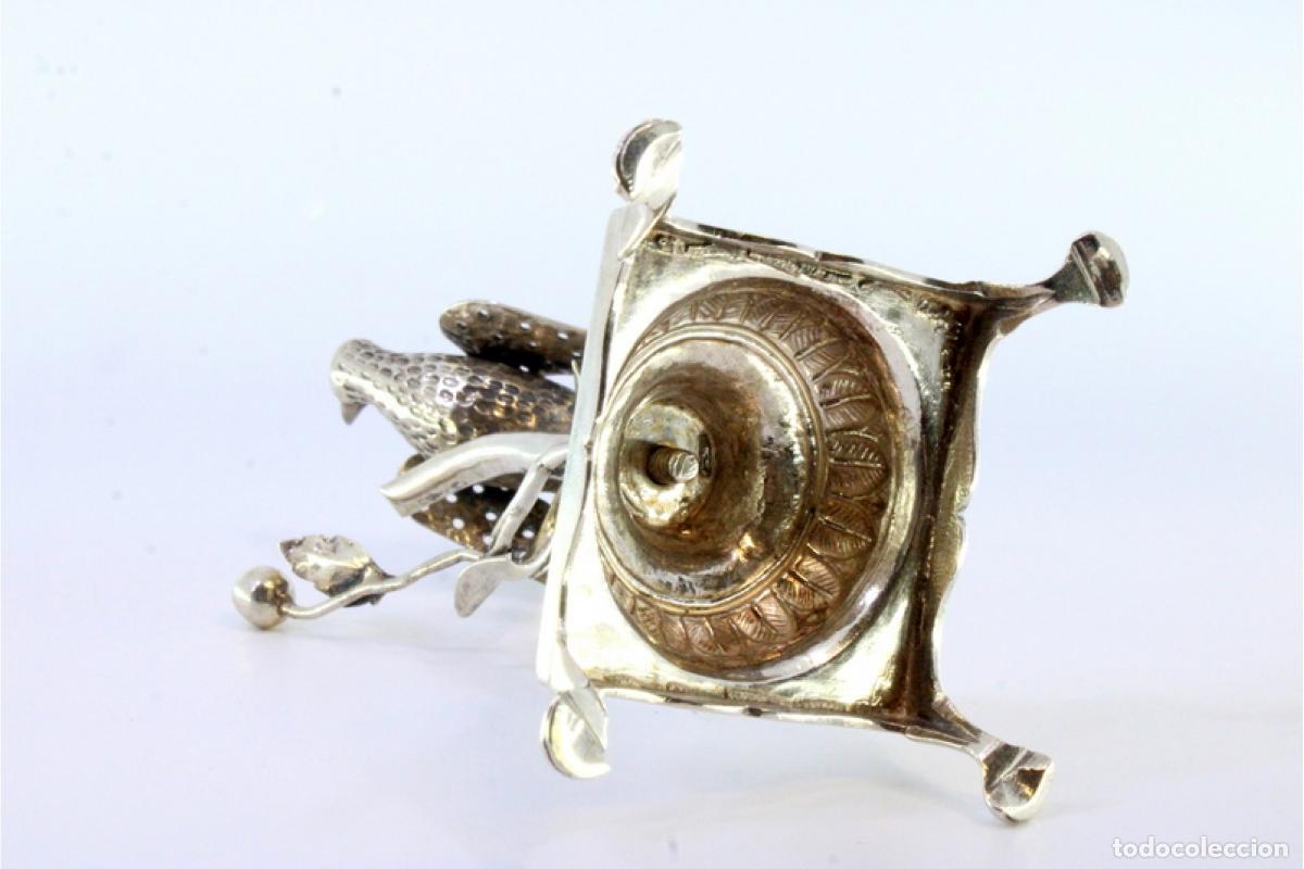 Antig&uuml;edades: Palillero de plata - P&aacute;jaro - Foto 8