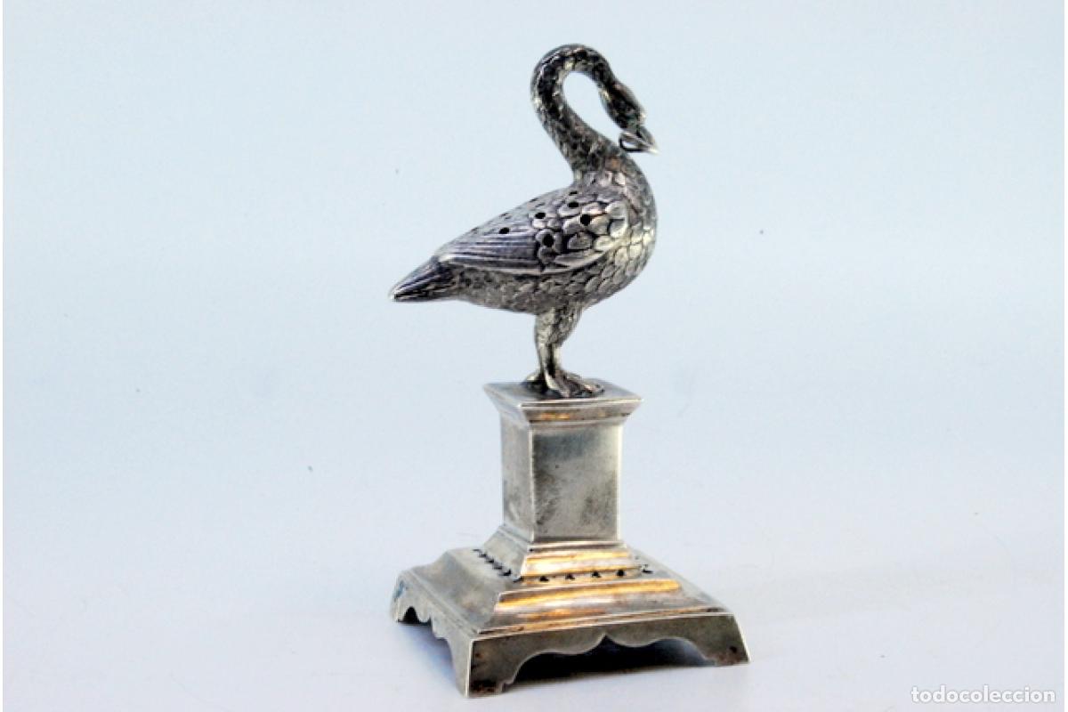 Antig&uuml;edades: Palillero de plata - P&aacute;jaro - Foto 6