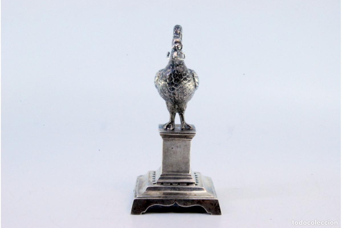 Antig&uuml;edades: Palillero de plata - P&aacute;jaro - Foto 7