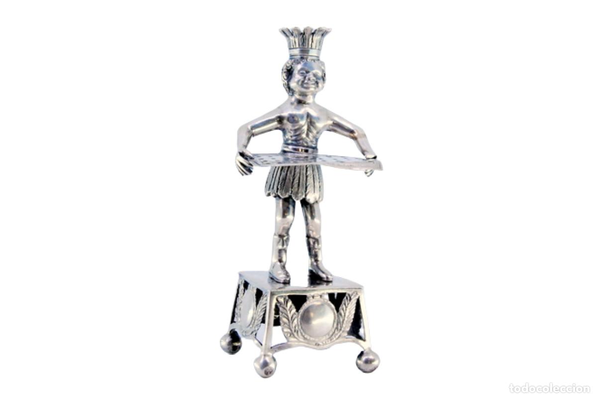 Antiguidades: Palillero de plata - Indio