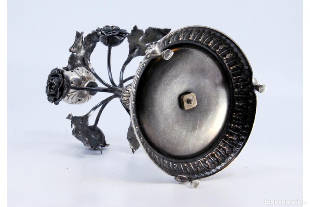 Antig&uuml;edades: Palillero de plata - Flores - Foto 5