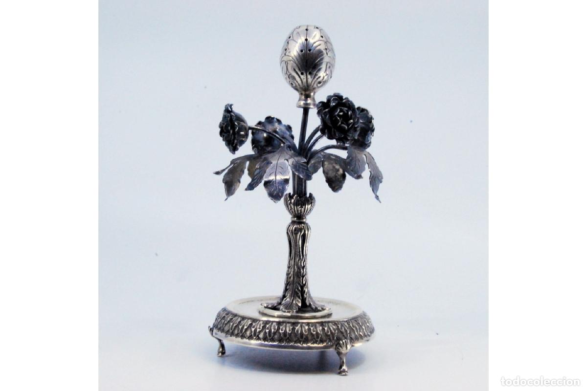Antig&uuml;edades: Palillero de plata - Flores - Foto 8