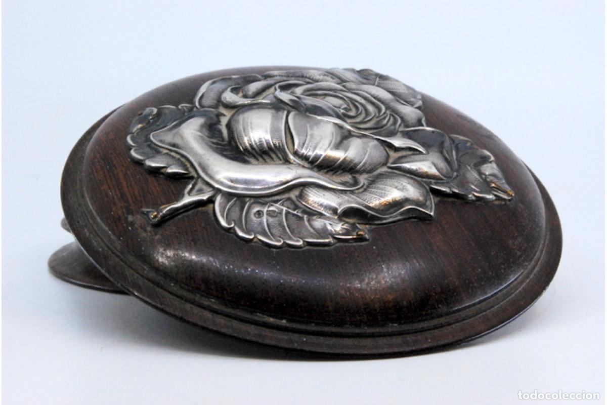 Antig&uuml;edades: Joyero, fabricado en madera y plata. - Foto 9