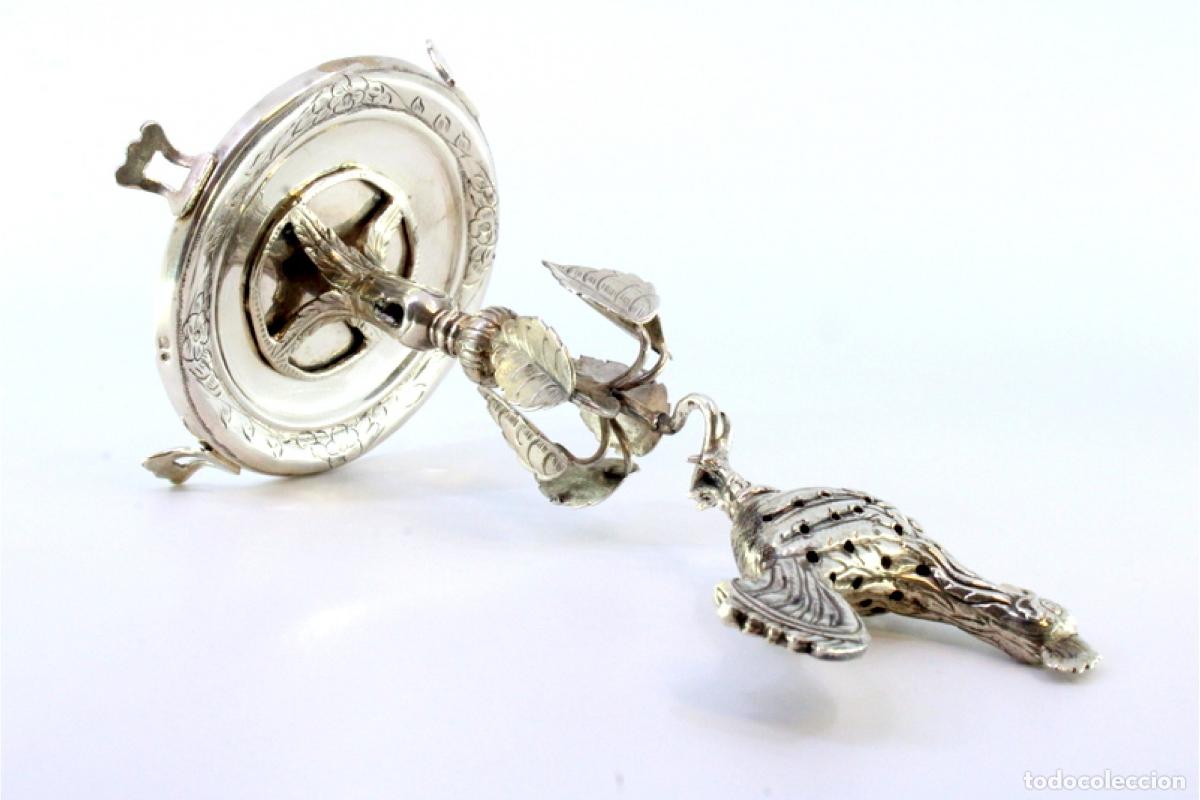 Antig&uuml;edades: Palillero de plata - Gallo - Foto 4