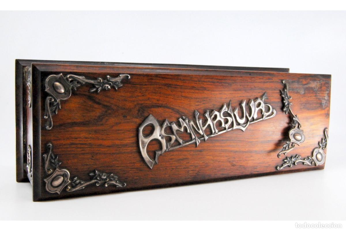 Antig&uuml;edades: Joyero, fabricado en madera y plata. - Foto 4