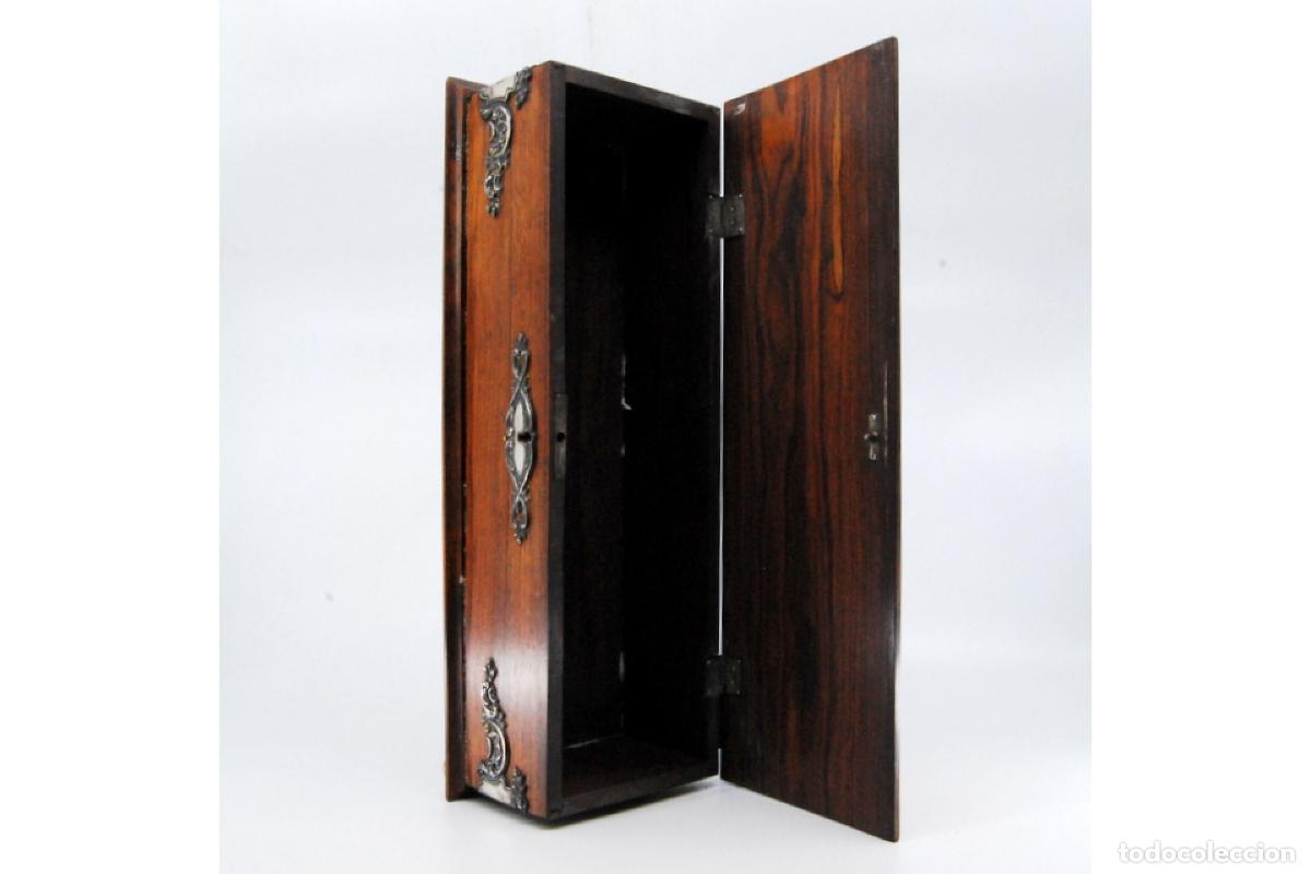 Antig&uuml;edades: Joyero, fabricado en madera y plata. - Foto 8