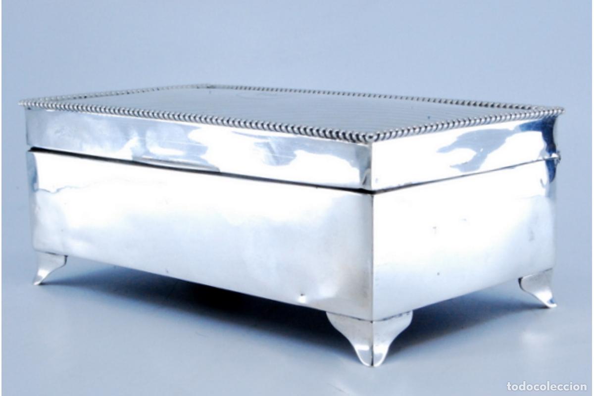 Antig&uuml;edades: Caja de joyer&iacute;a de plata - Foto 5
