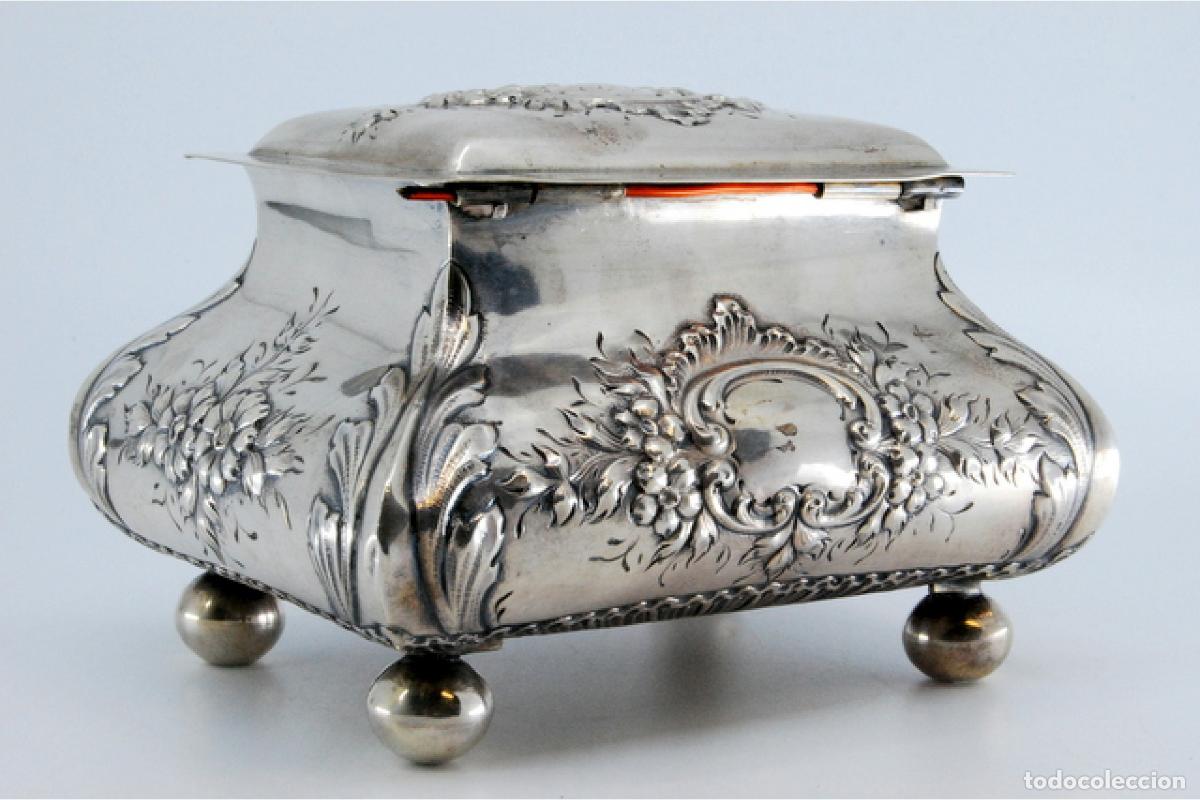 Antig&uuml;edades: Caja de joyer&iacute;a de plata - Foto 9