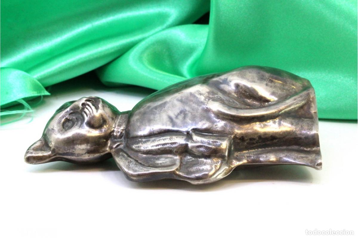 Antig&uuml;edades: Palillero de plata - Gato - Foto 5