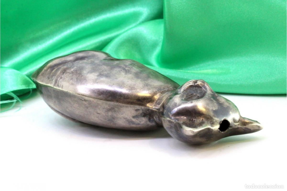 Antig&uuml;edades: Palillero de plata - Gato - Foto 6