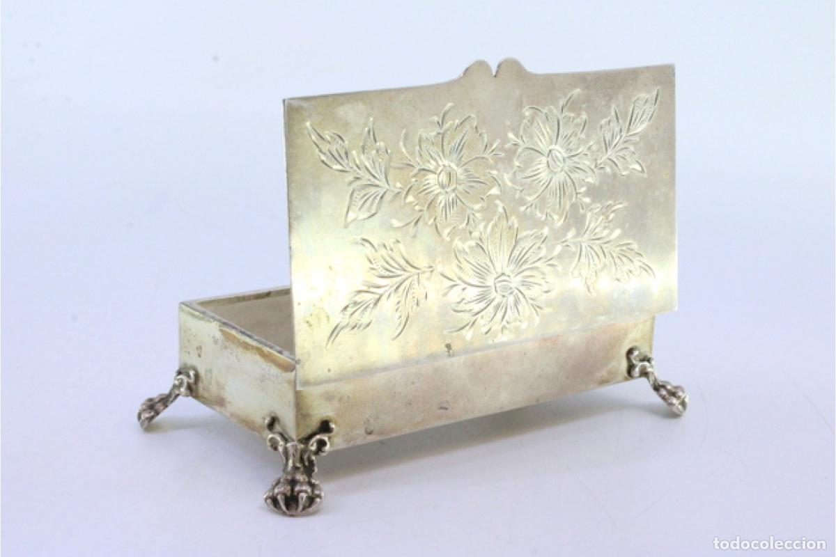 Antig&uuml;edades: Caja de joyer&iacute;a de plata - Foto 2