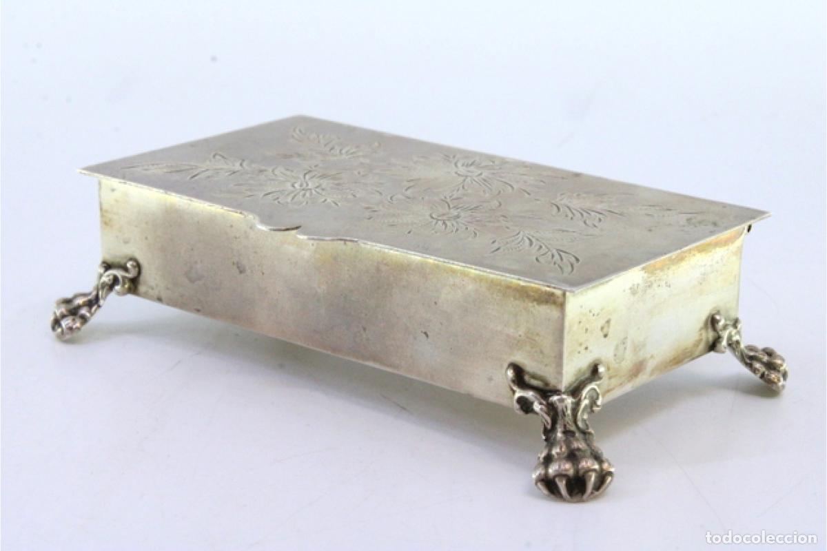 Antig&uuml;edades: Caja de joyer&iacute;a de plata - Foto 3