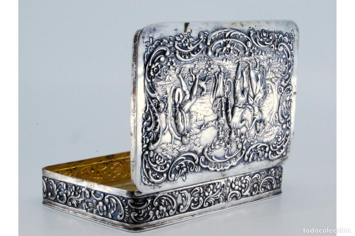 Antig&uuml;edades: Caja de joyer&iacute;a de plata - Foto 6