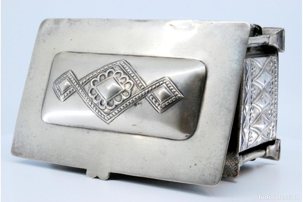 Antig&uuml;edades: Caja de joyer&iacute;a de plata - Foto 4