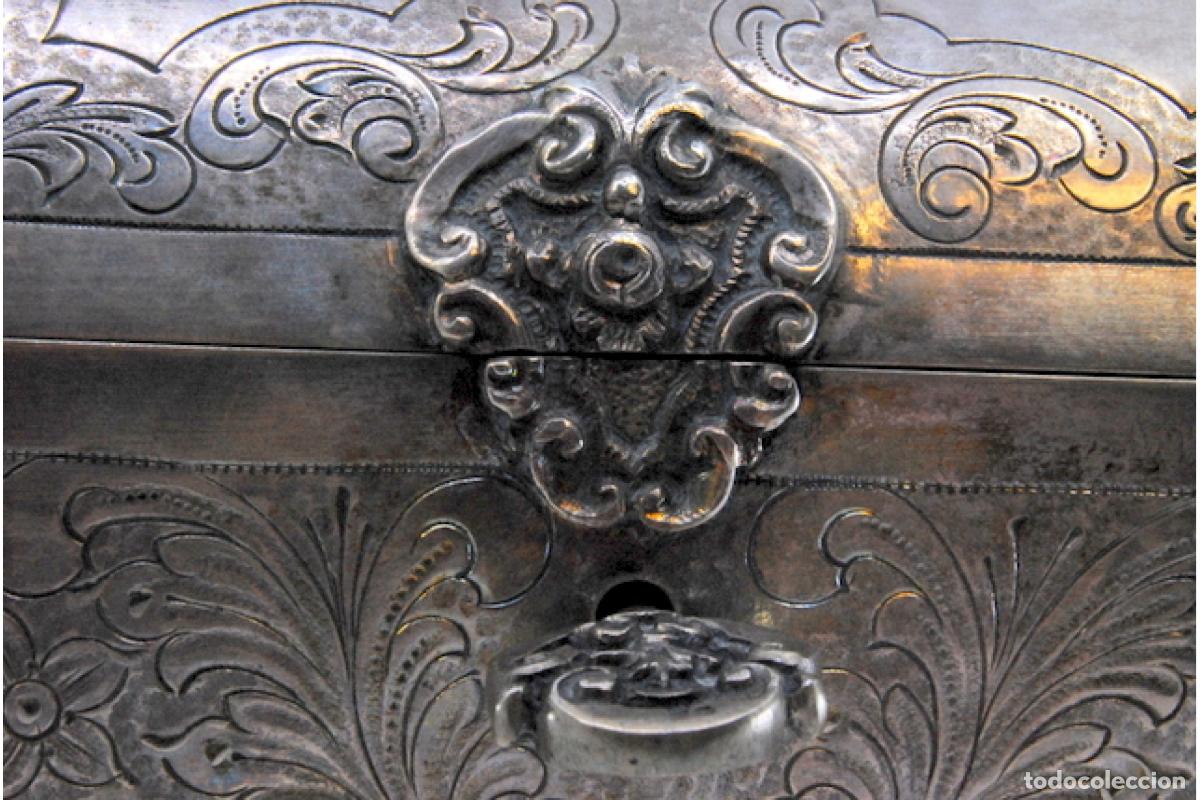 Antig&uuml;edades: Caja de joyer&iacute;a de plata - Foto 8