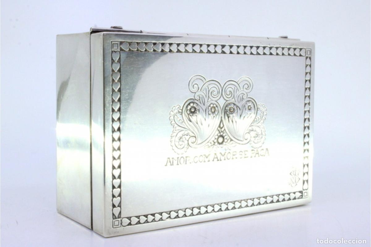 Antig&uuml;edades: Caja de joyer&iacute;a de plata - Foto 4