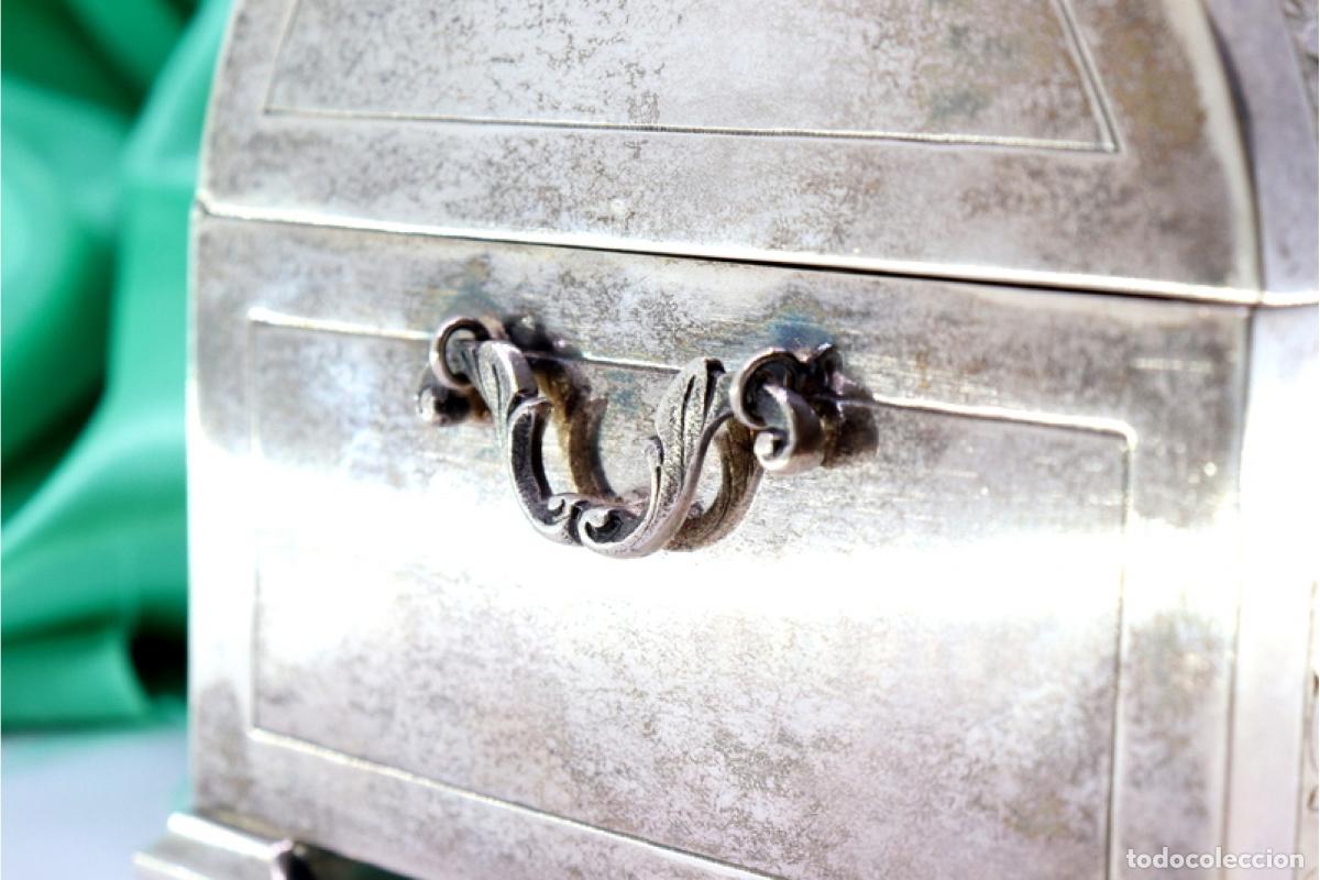 Antig&uuml;edades: Caja de joyer&iacute;a de plata - Foto 6