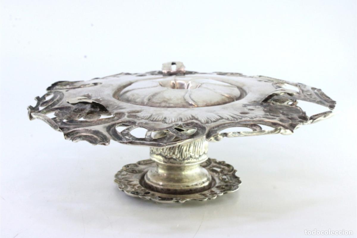 Antig&uuml;edades: Candelero de mano, en plata - Foto 4