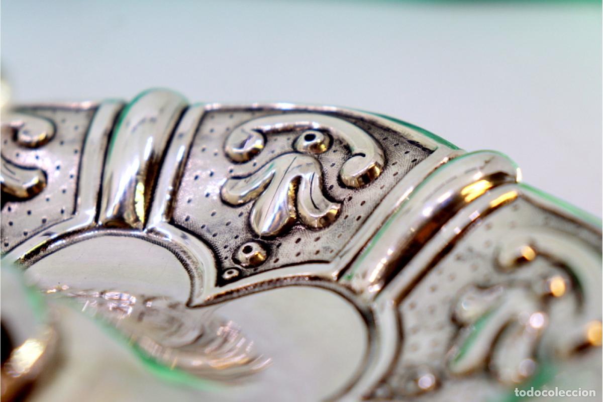 Antig&uuml;edades: Candelero de mano, en plata - Foto 6