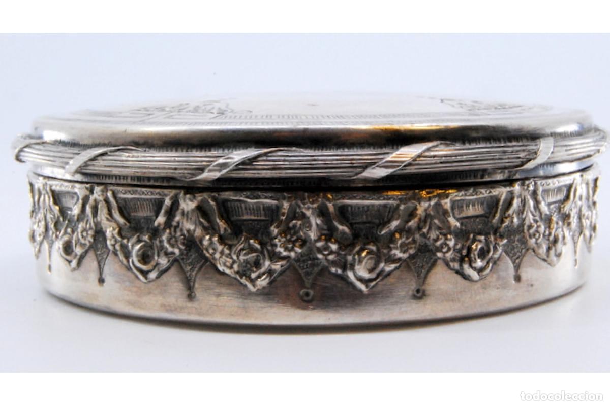 Antig&uuml;edades: Caja de joyer&iacute;a de plata - Foto 4