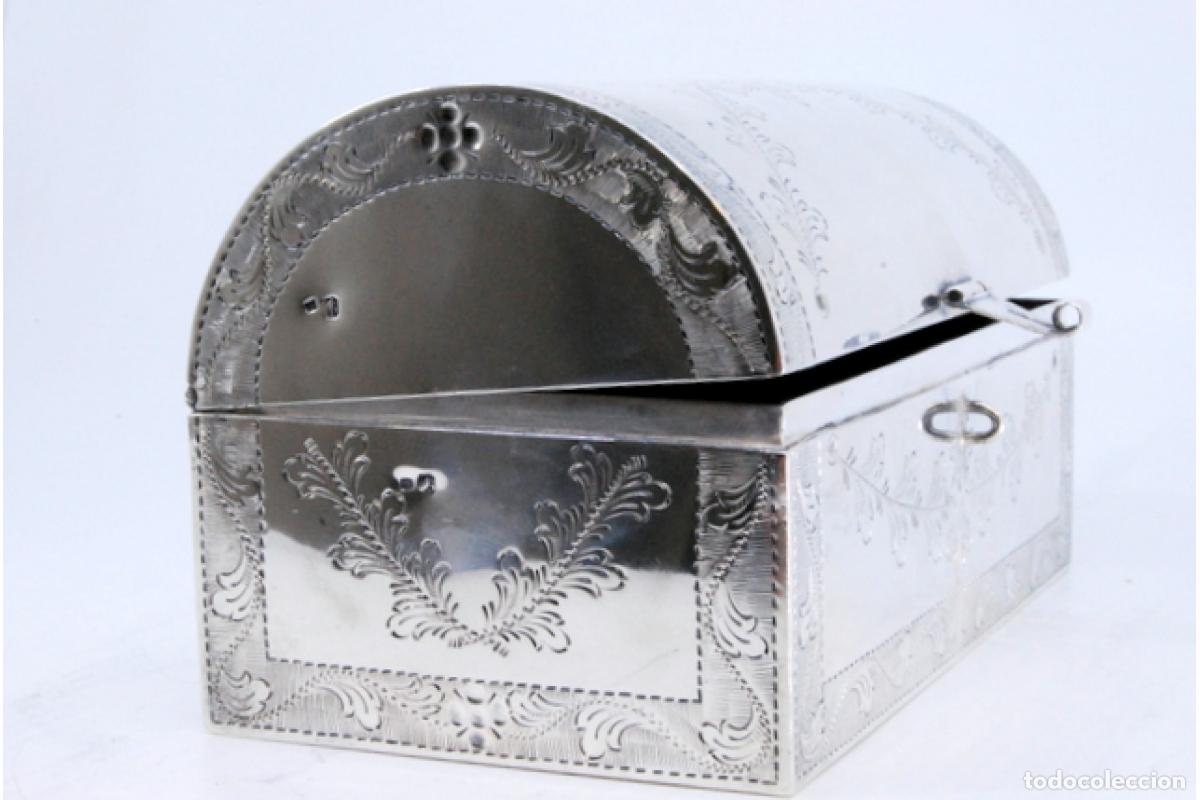 Antig&uuml;edades: Caja de joyer&iacute;a de plata - Foto 7