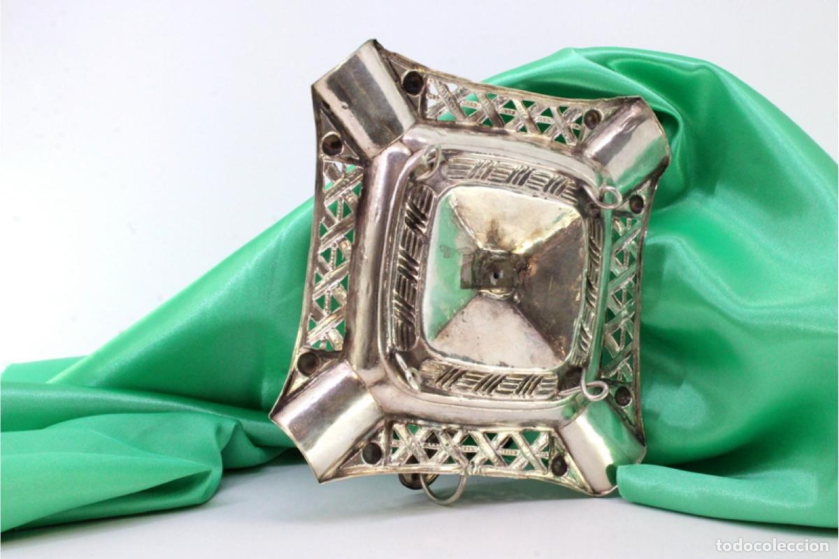 Antig&uuml;edades: Candelero de mano, en plata - Foto 8