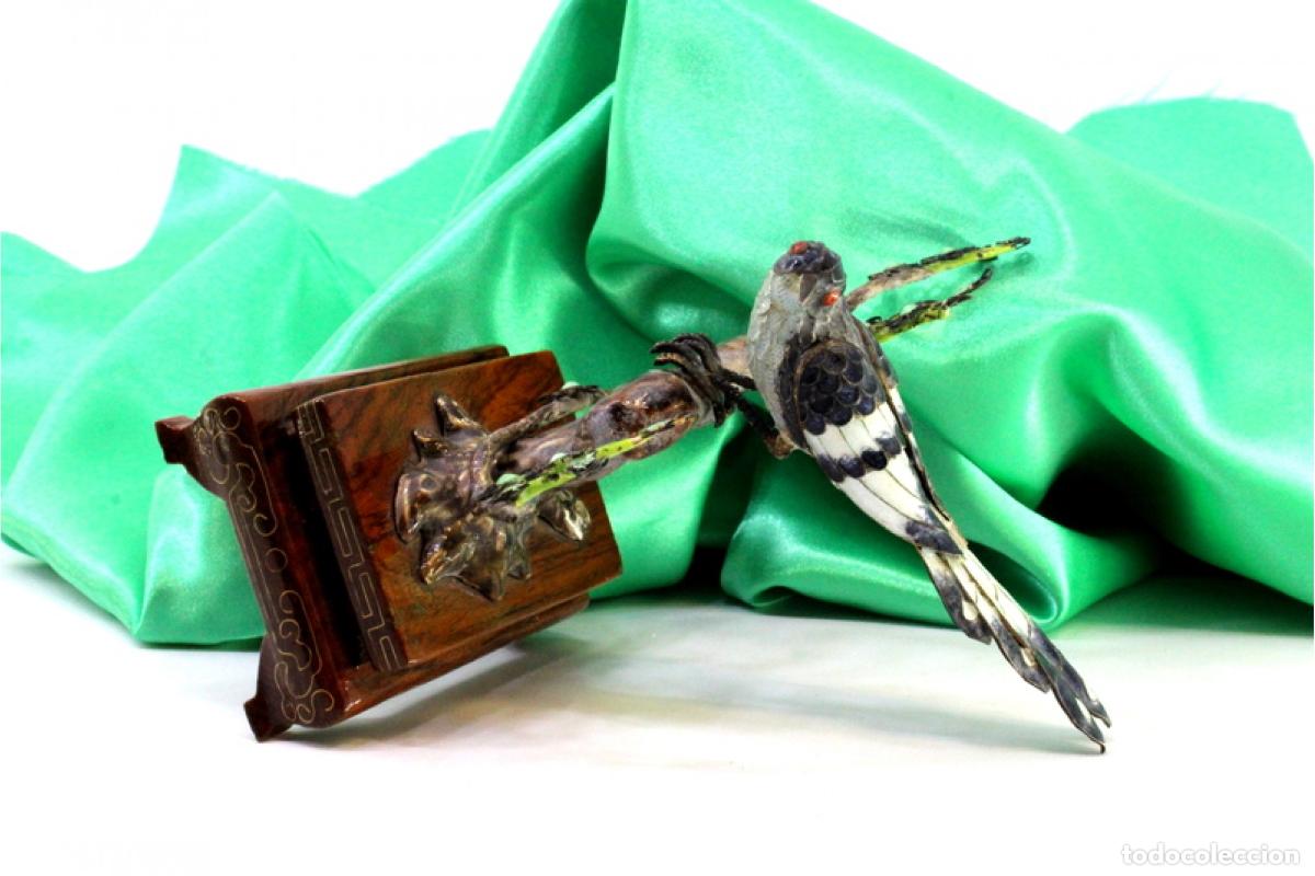 Antig&uuml;edades: p&aacute;jaro plateado - Foto 2
