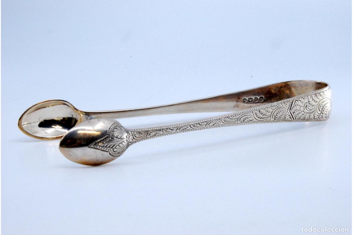 Antig&uuml;edades: Pinzas para az&uacute;car, en plata - Foto 2