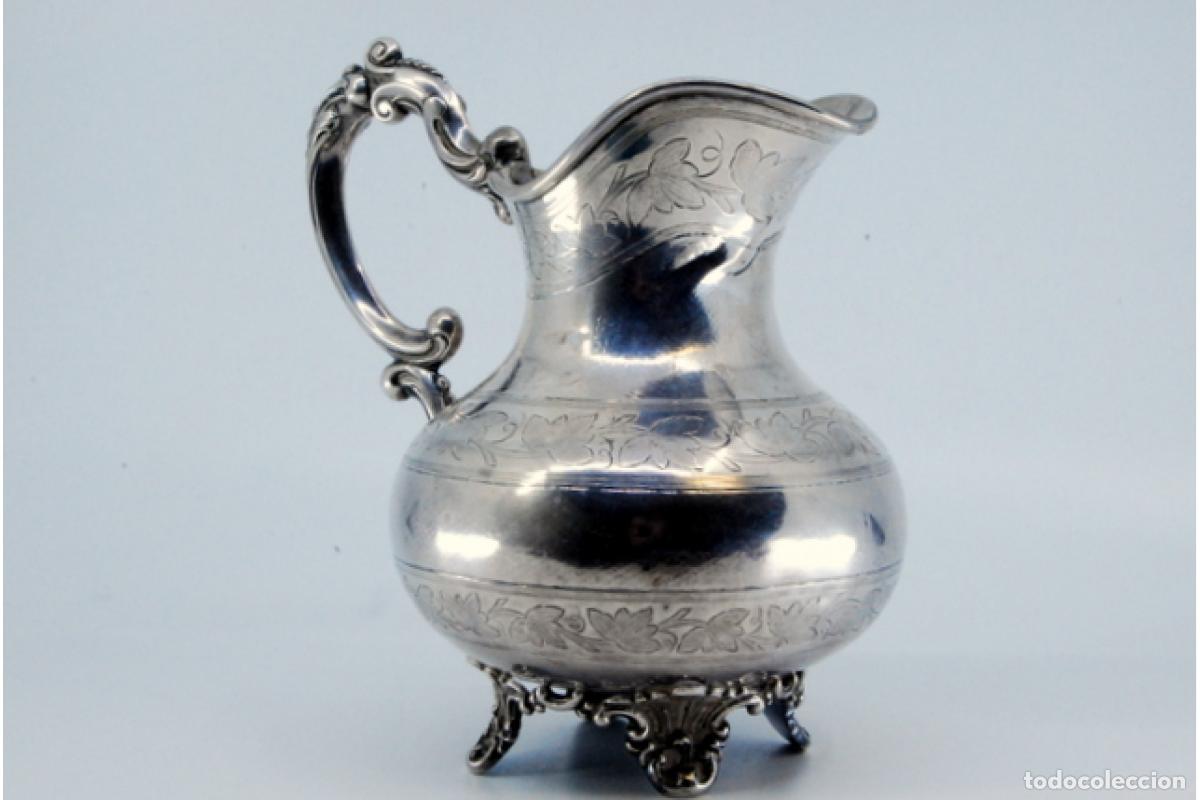 Antig&uuml;edades: Jarra de agua de plata - Foto 3