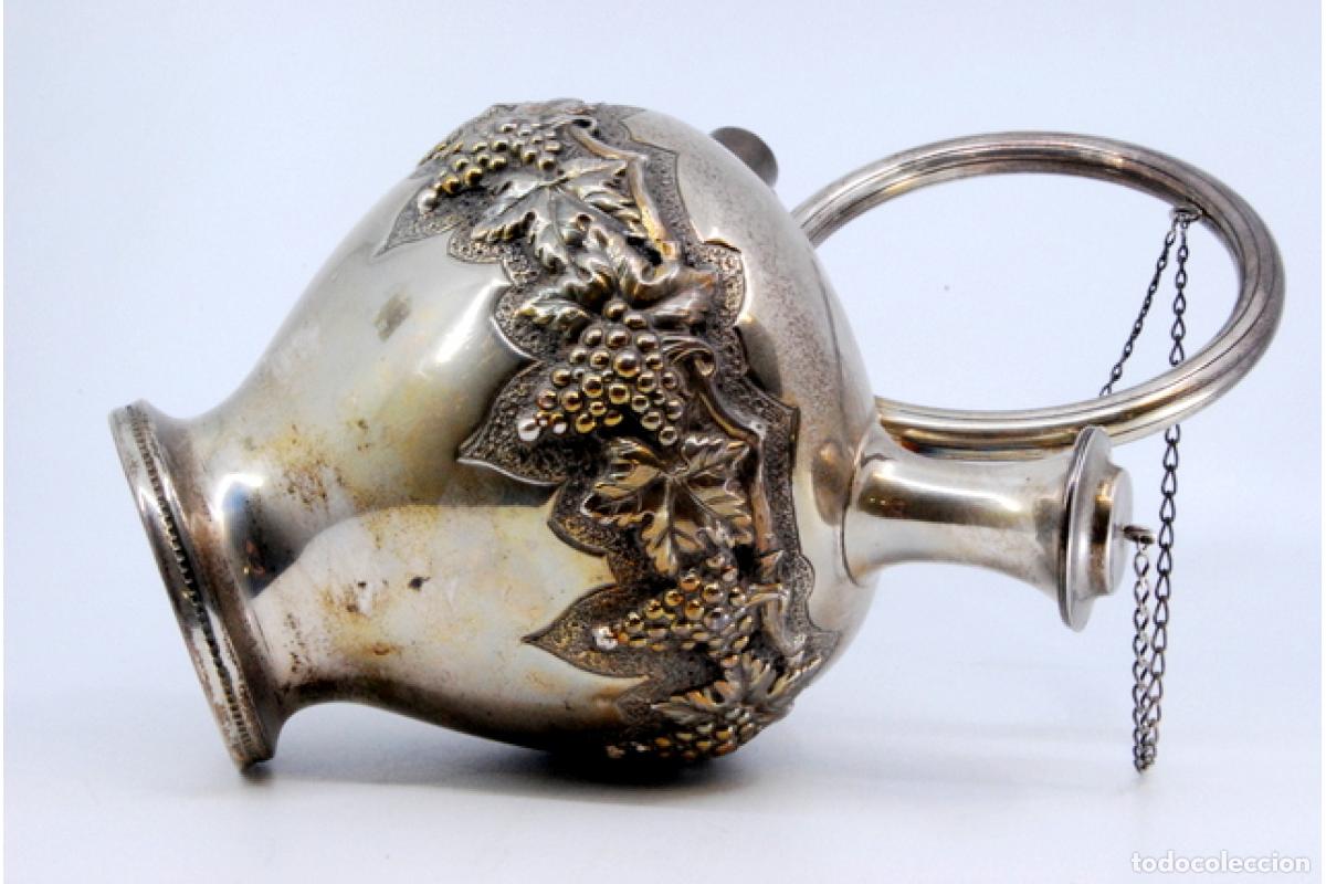 Antig&uuml;edades: Jarra de vino de plata - Foto 10