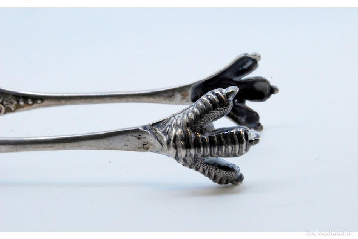 Antig&uuml;edades: Pinzas para hielo, en plata - Foto 4