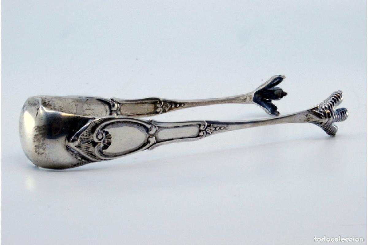 Antig&uuml;edades: Pinzas para hielo, en plata - Foto 8