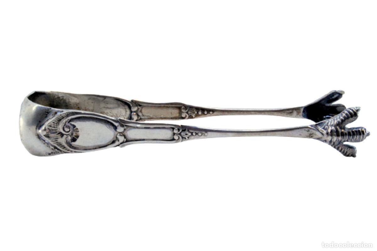 Oggetti Antichi: Pinzas para hielo, en plata