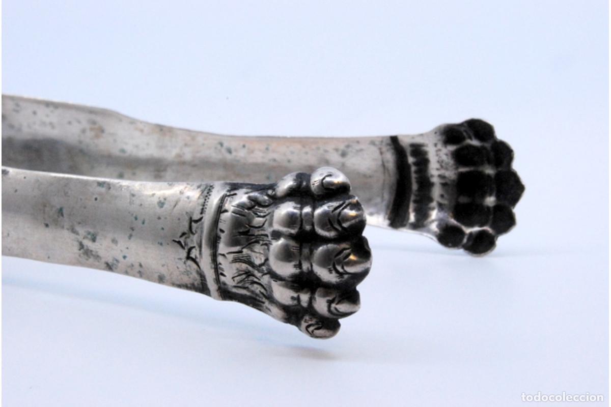 Antig&uuml;edades: Pinzas para hielo, en plata - Foto 2