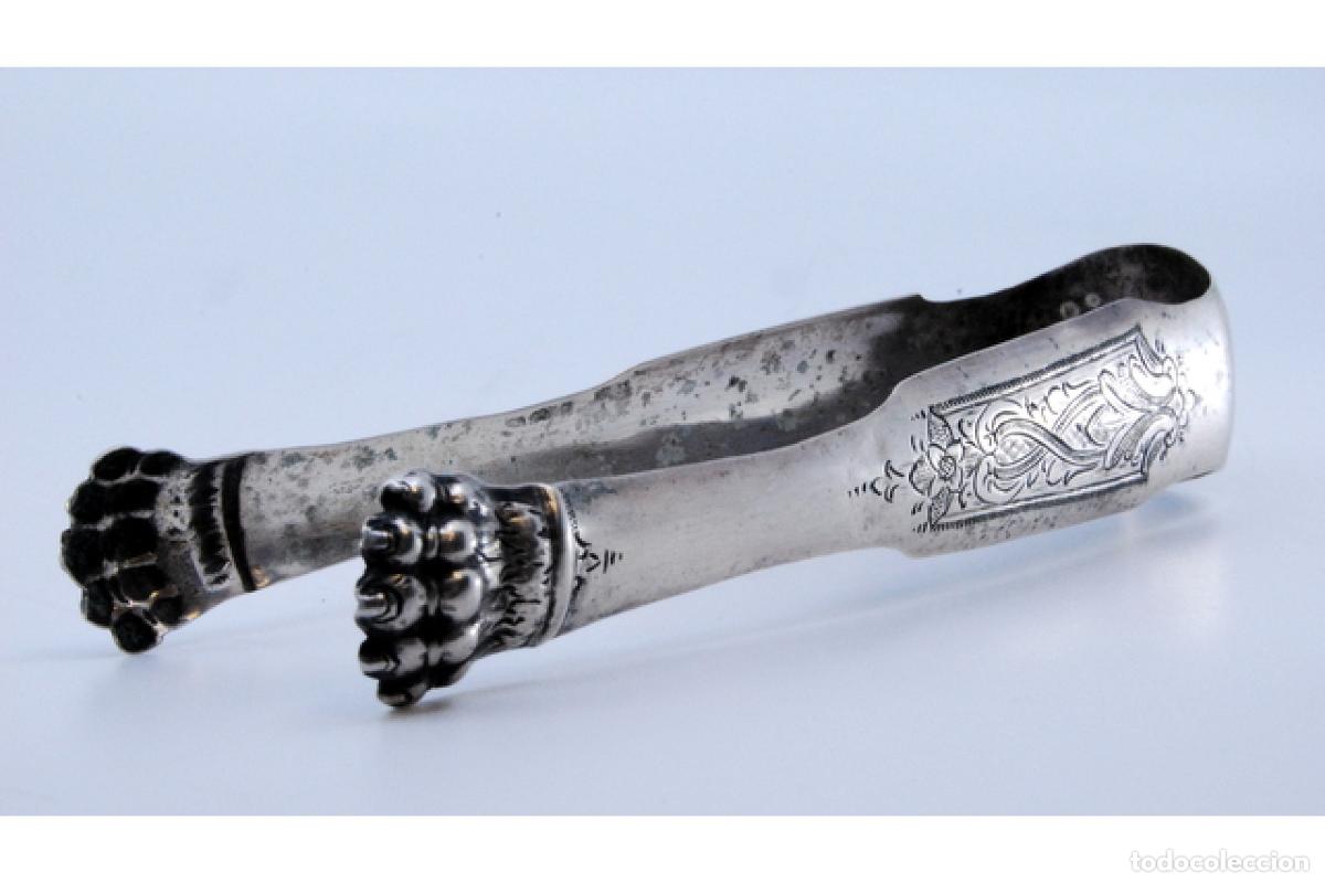 Antig&uuml;edades: Pinzas para hielo, en plata - Foto 5