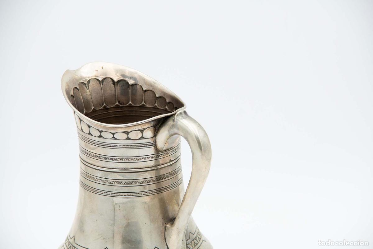 Antig&uuml;edades: Jarra de agua de plata - Foto 3