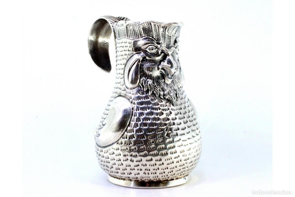 Antig&uuml;edades: Jarra de vino de plata - Foto 9