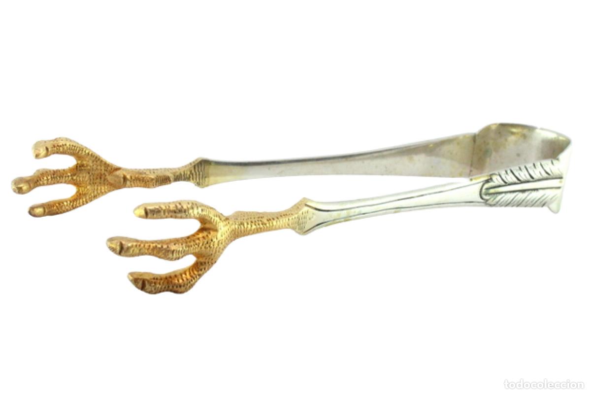 Antig&uuml;edades: Pinzas para hielo, en plata