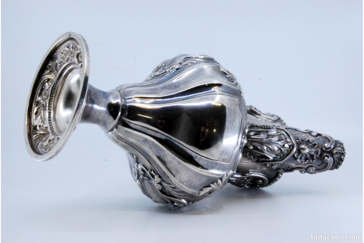 Antig&uuml;edades: Jarra de vino de plata - Foto 2