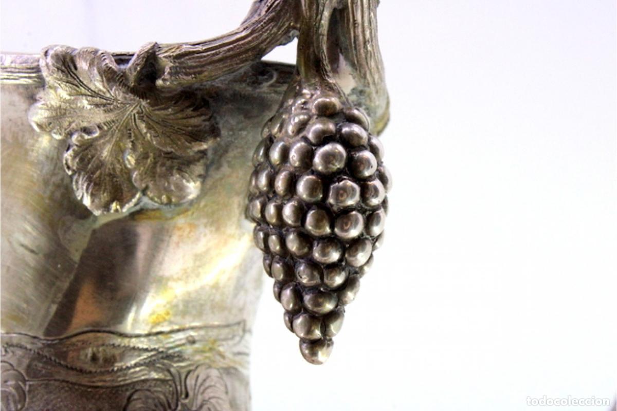 Antig&uuml;edades: Jarra de vino de plata - Foto 8