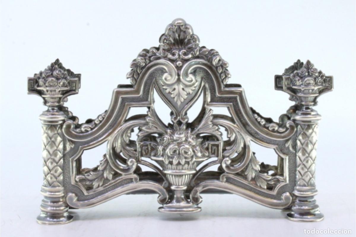 Antig&uuml;edades: Servilletero de plata - Foto 5