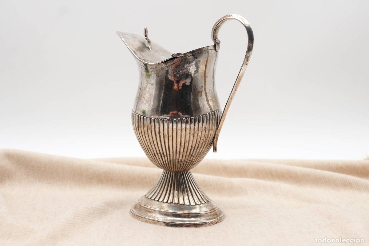 Antig&uuml;edades: jarra de leche de plata - Foto 6